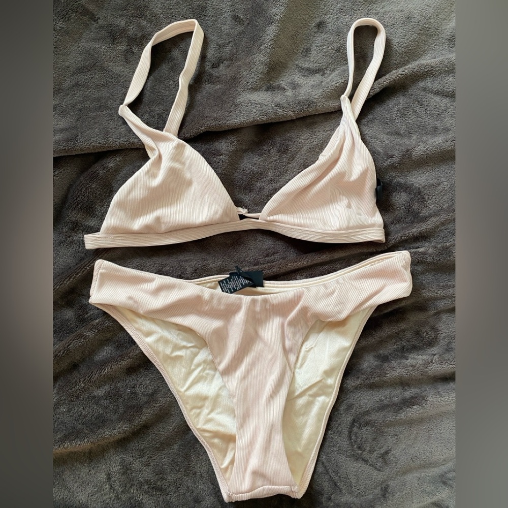 LA Hearts by PacSun Light Beige Bikini Set